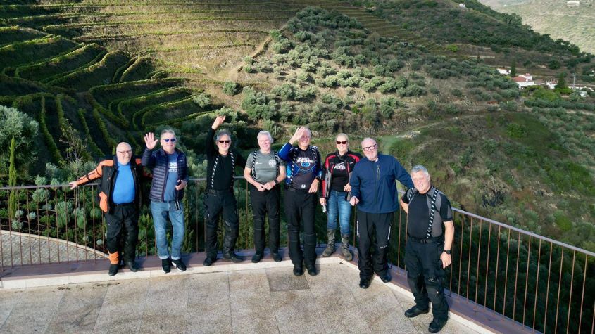 Grupo Motards no Douro