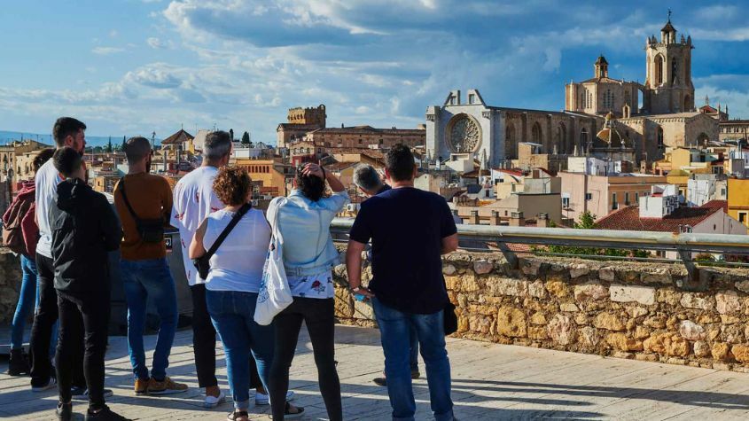 Turistas em visita a Tarragona