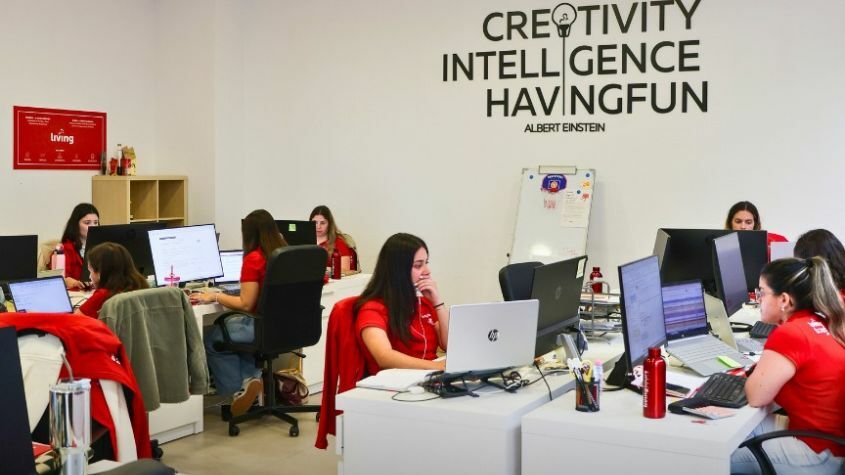 Profesionales de Living DMC trabajando en la oficina