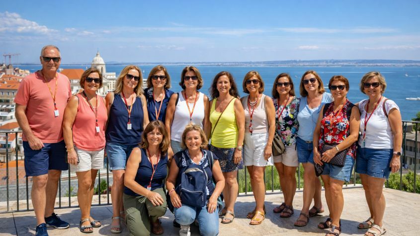Turistas em Lisboa com Living DMC